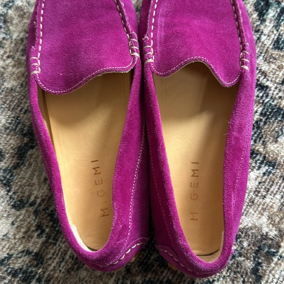 M.Gemi The Felize suede fuchsia loafer size 38.5 - Picture 5 of 8